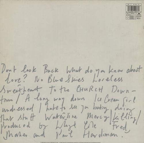 Lloyd Cole Lloyd Cole vinyl LP album (LP record) Dutch LLOLPLL758377