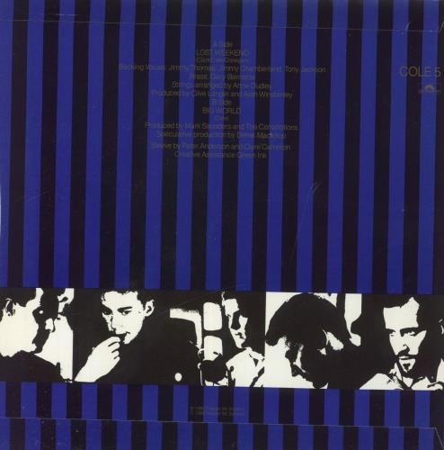 Lloyd Cole Lost Weekend - Injection 7" vinyl single (7 inch record / 45) UK LLO07LO109389