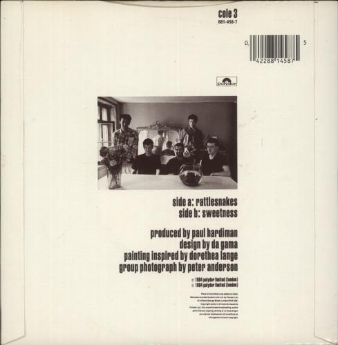 Lloyd Cole Rattlesnakes 7" vinyl single (7 inch record / 45) UK LLO07RA109442