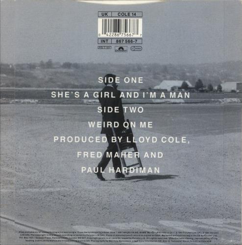 Lloyd Cole She's A Girl And I'm A Man 7" vinyl single (7 inch record / 45) UK LLO07SH109477