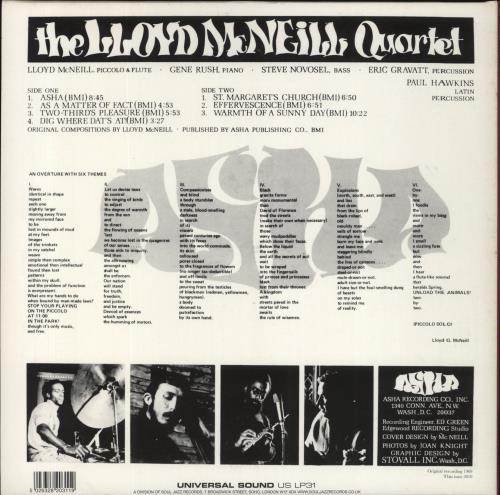 Lloyd McNeill Asha vinyl LP album (LP record) UK OMZLPAS854772