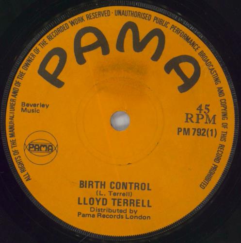 Lloyd Terrell Birth Control 7" vinyl single (7 inch record / 45) UK ZWP07BI727701