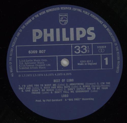 Lobo The Best Of vinyl LP album (LP record) UK L0BLPTH510542