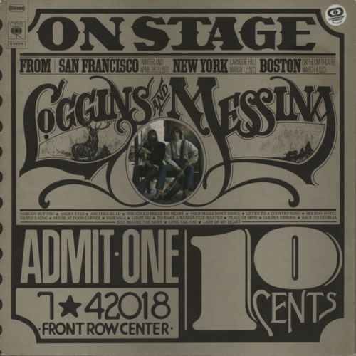 Loggins & Messina On Stage + Inners 2-LP vinyl record set (Double LP Album) UK LBP2LON330450
