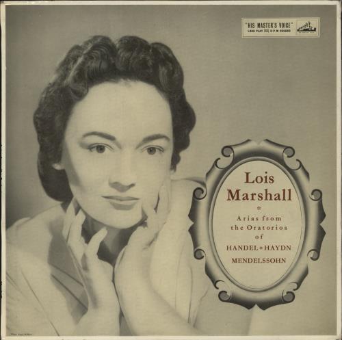 Lois Marshall Arias From The Oratorios Of Handel, Haydn, Mendelssohn vinyl LP album (LP record) New Zealand 9PILPAR868136