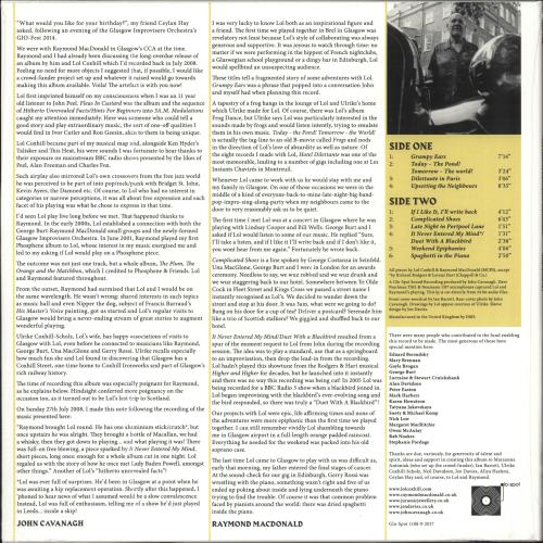 Lol Coxhill Morphometry - Yellow - Sealed vinyl LP album (LP record) UK LCXLPMO709735