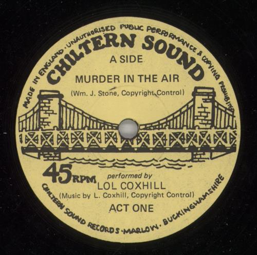 Lol Coxhill Murder In The Air 12" vinyl single (12 inch record / Maxi-single) UK LCX12MU870896