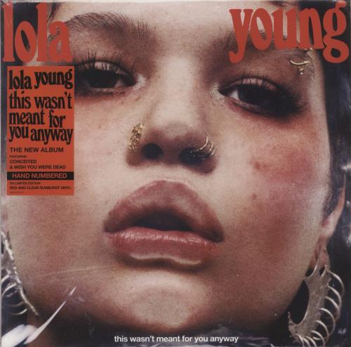 Lola Young This Wasn't Meant For You Anyway - Sunburst Red/Clear - Sealed vinyl LP album (LP record) UK 8Y-LPTH870286
