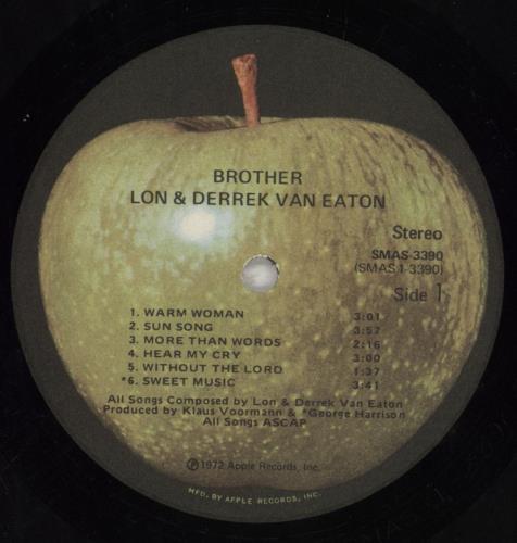 Lon & Derrek Van Eaton Brother vinyl LP album (LP record) US VEALPBR318536