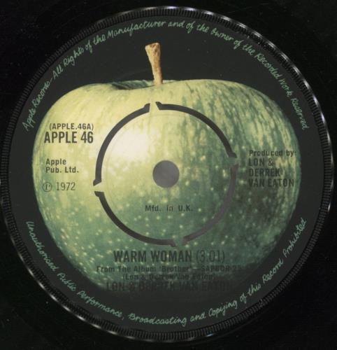 Lon & Derrek Van Eaton Warm Woman - Picture Sleeve - VG 7" vinyl single (7 inch record / 45) UK VEA07WA857075