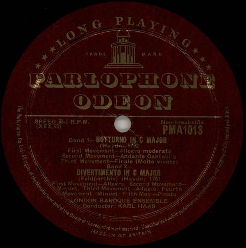 London Baroque Ensemble Haydn: Notturno In C , Divertimento In C (Feldparthie) / Mozart: Serenade In C Minor, K.388 vinyl LP album (LP record) UK 2-1LPHA764413