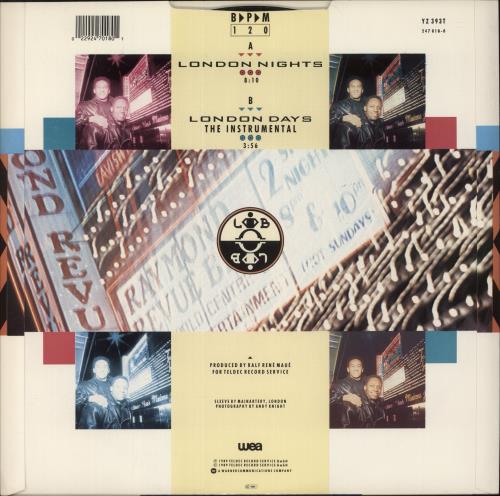 London Boys London Nights 12" vinyl single (12 inch record / Maxi-single) UK LBO12LO27269