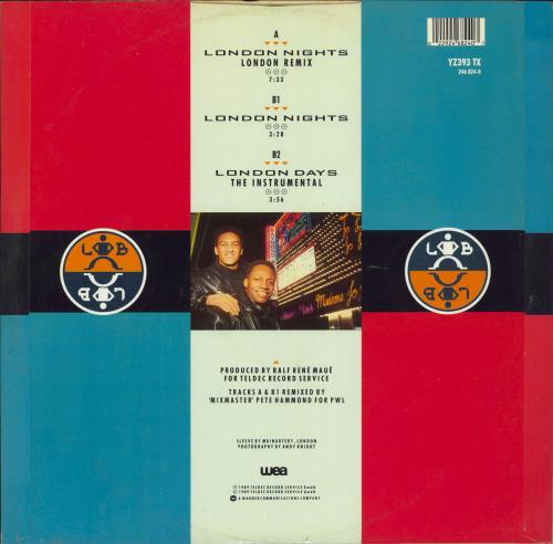 London Boys London Nights 12" vinyl single (12 inch record / Maxi-single) UK LBO12LO802198