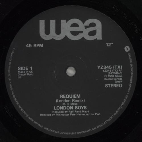 London Boys Requiem 12" vinyl single (12 inch record / Maxi-single) UK LBO12RE27268