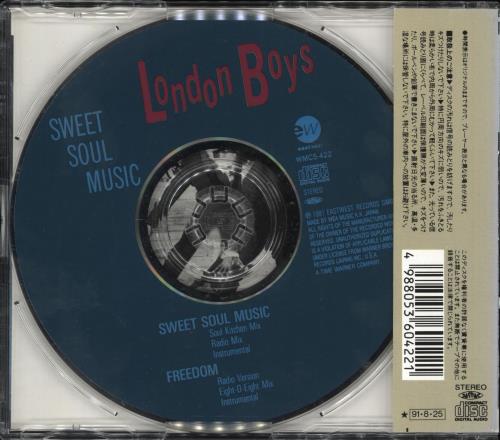 London Boys Sweet Soul Music + Obi CD single (CD5 / 5") Japanese LBOC5SW186911