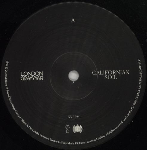 London Grammar Californian Soil - Autographed vinyl LP album (LP record) UK L7OLPCA881415