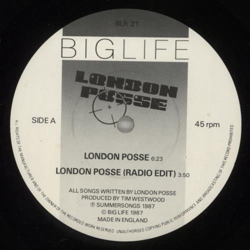 London Posse London Posse 12" vinyl single (12 inch record / Maxi-single) UK 2PN12LO877729