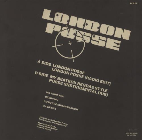 London Posse London Posse 12" vinyl single (12 inch record / Maxi-single) UK 2PN12LO877729