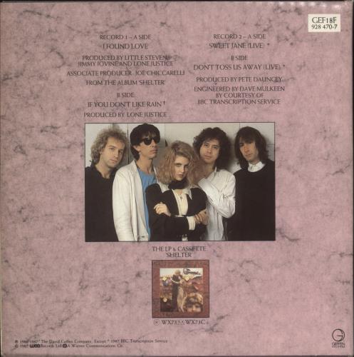 Lone Justice I Found Love - Double Pack 7" vinyl single (7 inch record / 45) UK LJU07IF86383