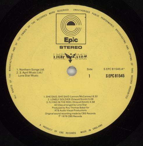 Lone Star Lone Star vinyl LP album (LP record) UK LNELPLO446098