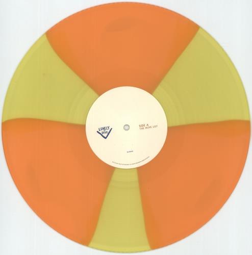 Lonely The Brave The Hope List - Orange & Yellow Vinyl + Slipmat vinyl LP album (LP record) UK OPPLPTH879064