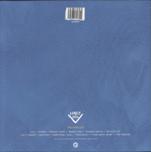 Lonely The Brave The Hope List - Orange & Yellow Vinyl + Slipmat vinyl LP album (LP record) UK OPPLPTH879064