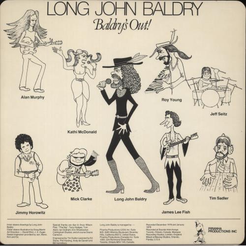 Long John Baldry Baldry's Out! vinyl LP album (LP record) US JBALPBA625854