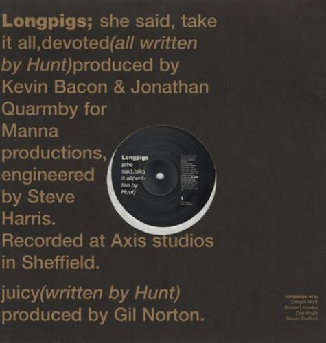 Longpigs She Said 12" vinyl single (12 inch record / Maxi-single) UK LPG12SH67935