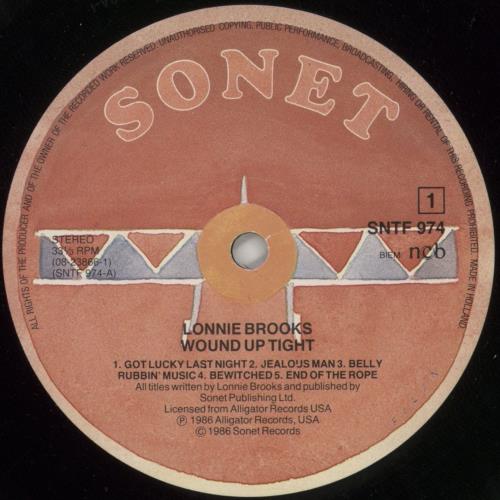 Lonnie Brooks Wound Up Tight vinyl LP album (LP record) UK LB-LPWO672743