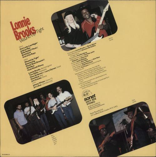 Lonnie Brooks Wound Up Tight vinyl LP album (LP record) UK LB-LPWO672743