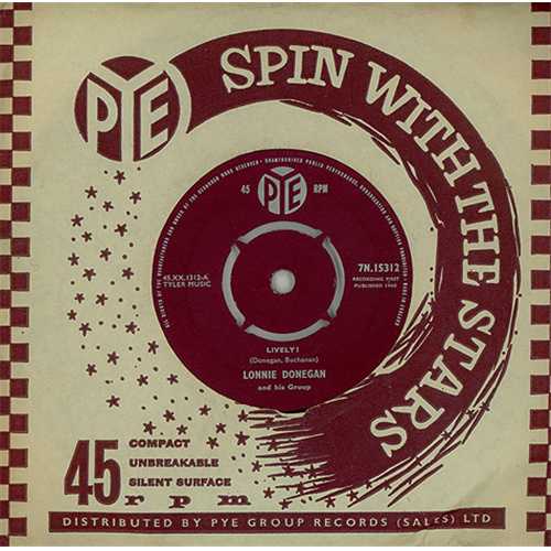Lonnie Donegan Lively 7" vinyl single (7 inch record / 45) UK LD307LI406753