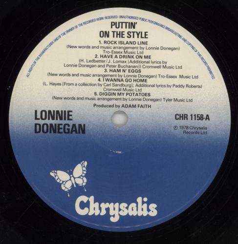 Lonnie Donegan Puttin' On The Style vinyl LP album (LP record) UK LD3LPPU290444