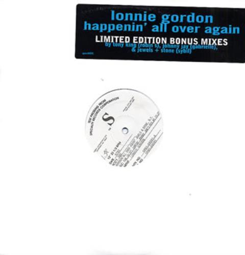 Lonnie Gordon Happenin' All Over Again 12" vinyl single (12 inch record / Maxi-single) US LNG12HA90480