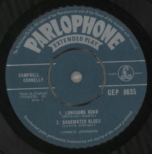 Lonnie Johnson Lonesome Road 7" vinyl single (7 inch record / 45) UK L-J07LO887813