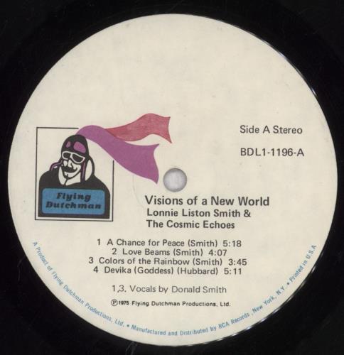 Lonnie Liston Smith Visions Of A New World - VG vinyl LP album (LP record) US LA5LPVI846839