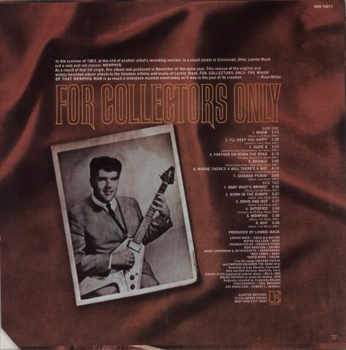 Lonnie Mack For Collectors Only vinyl LP album (LP record) US LM6LPFO882069