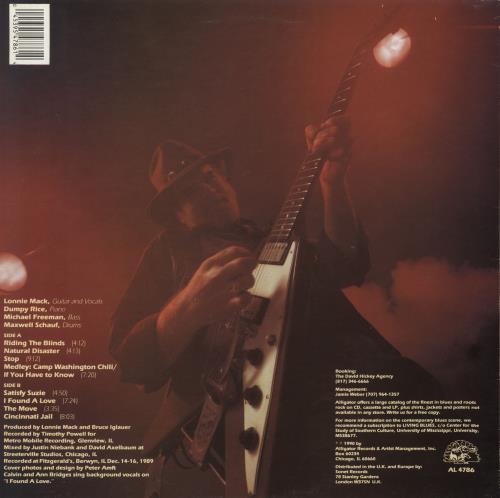 Lonnie Mack Live Attack Of The Killer V vinyl LP album (LP record) UK LM6LPLI814946