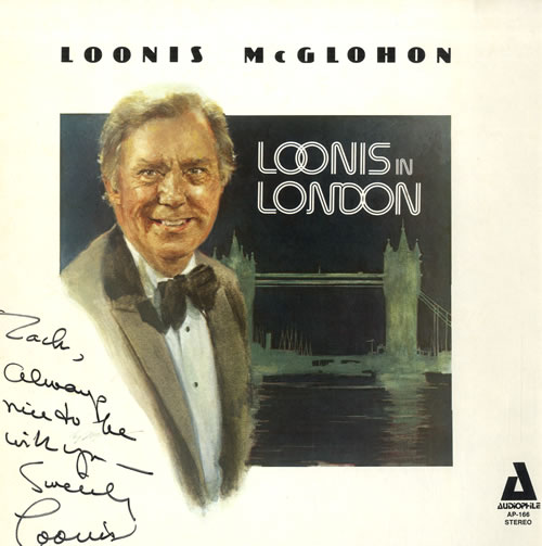 Loonis McGlohon Loonis In London - Autographed vinyl LP album (LP record) US L3YLPLO560603
