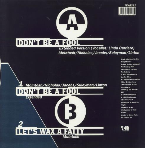 Loose Ends (80s) Don't Be A Fool - Remix 12" vinyl single (12 inch record / Maxi-single) UK LOO12DO832418