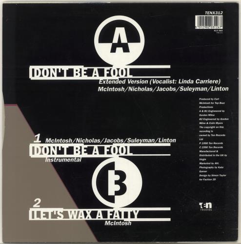 Loose Ends (80s) Don't Be A Fool 12" vinyl single (12 inch record / Maxi-single) UK LOO12DO192953