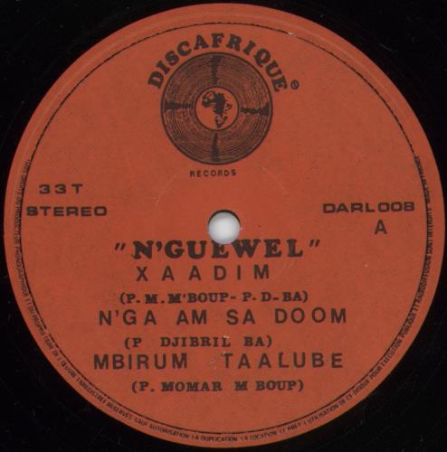 L'Orchestre N'Guewel De Dakar Xadim vinyl LP album (LP record) African 9BQLPXA881302