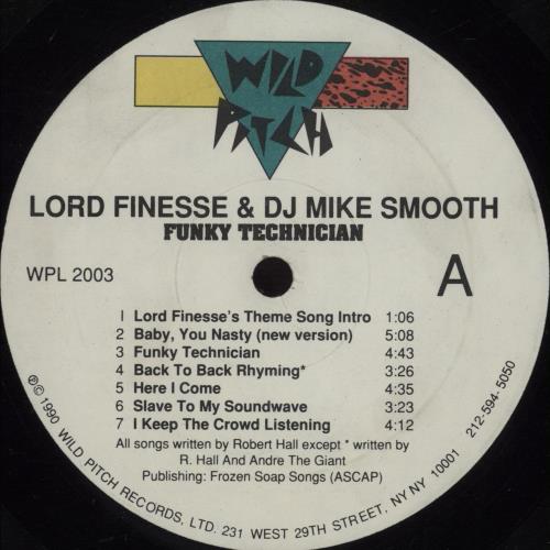 Lord Finesse Funky Technician - 1st vinyl LP album (LP record) US OYTLPFU671575