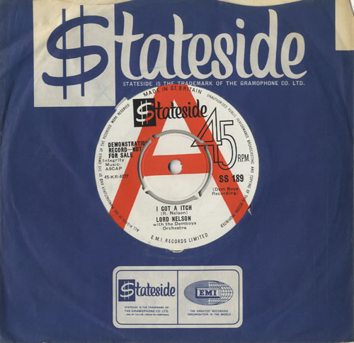 Lord Nelson I Got A Itch 7" vinyl single (7 inch record / 45) UK 7LN07IG471567