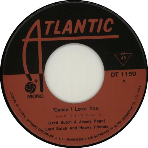 Lord Sutch Cause I Love You 7" vinyl single (7 inch record / 45) Japanese LSU07CA656520