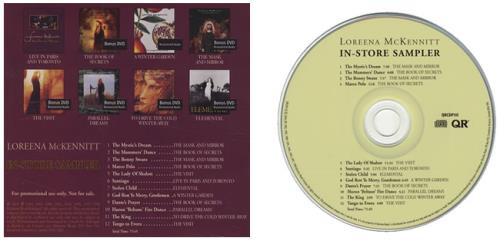 Loreena McKennitt In-Store Sampler CD album (CDLP) Canadian LKTCDIN432018