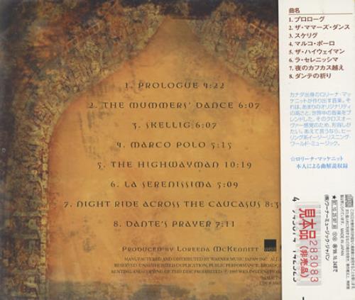 Loreena McKennitt The Book Of Secrets CD album (CDLP) Japanese LKTCDTH200876