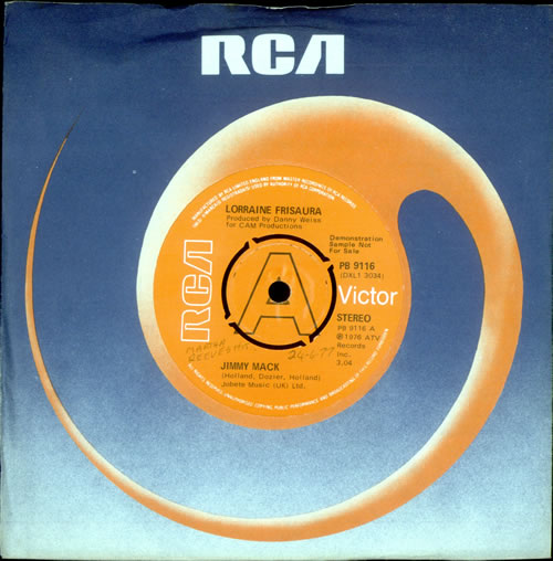 Lorraine Frisaura Jimmy Mack 7" vinyl single (7 inch record / 45) UK LQ907JI502809