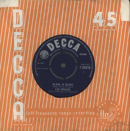 Los Bravos Black Is Black 7" vinyl single (7 inch record / 45) UK LO-07BL561783