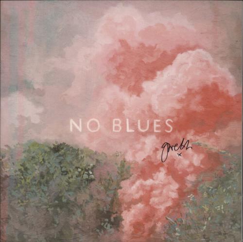 Los Campesinos No Blues - Green Vinyl - Autographed vinyl LP album (LP record) UK LO8LPNO881404