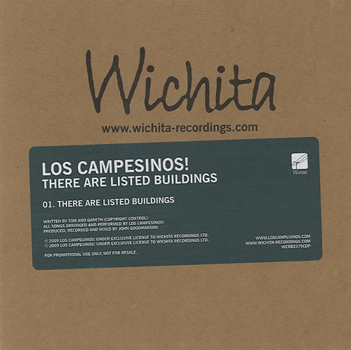 Los Campesinos There Are Listed Buildings CD single (CD5 / 5") UK LO8C5TH493128